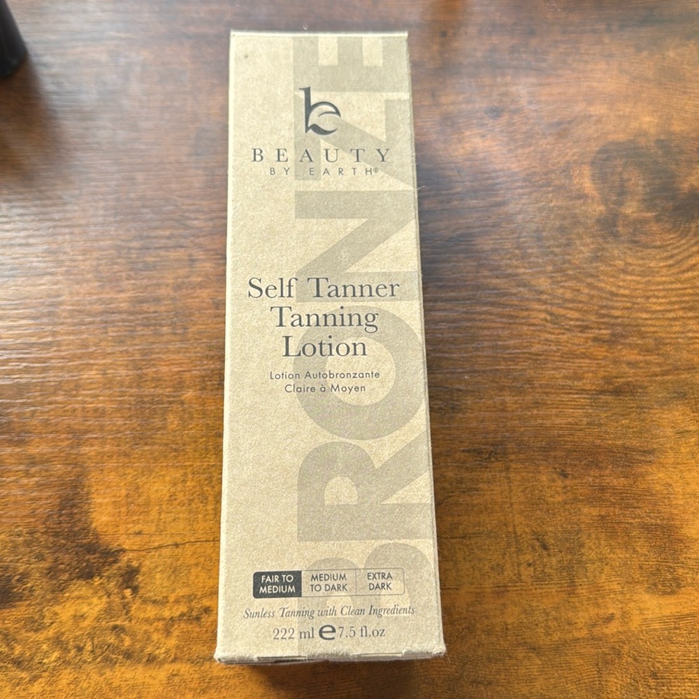 Beauty By Earth Self Tanner Tanning Lotion Fair To Medium